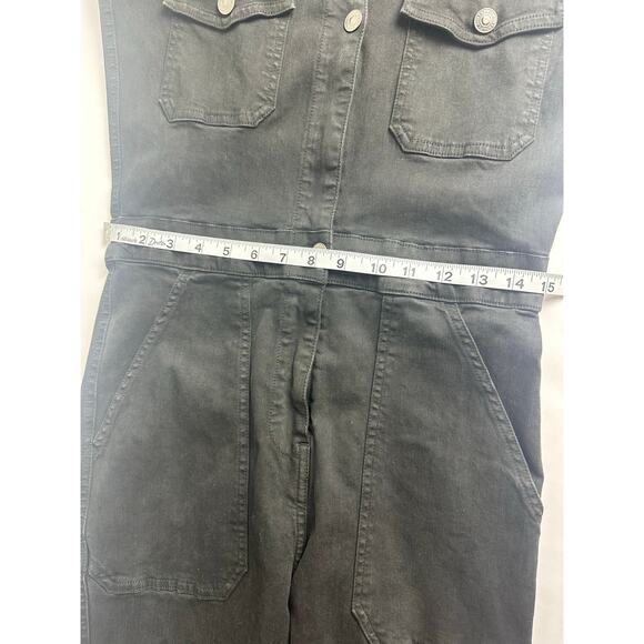 Rivet Utility Size Small Powerhouse Denim Jumpsuit Black $425 MSRP Designer RARE - Picture 12 of 16
